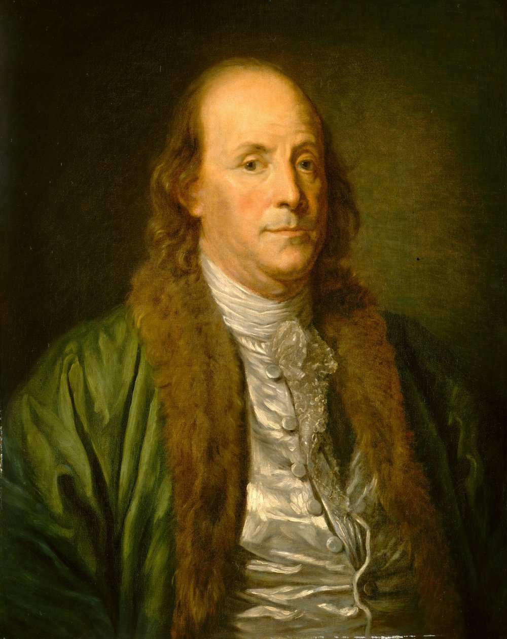 Benjamin Franklin von Jean Baptiste (after) Greuze