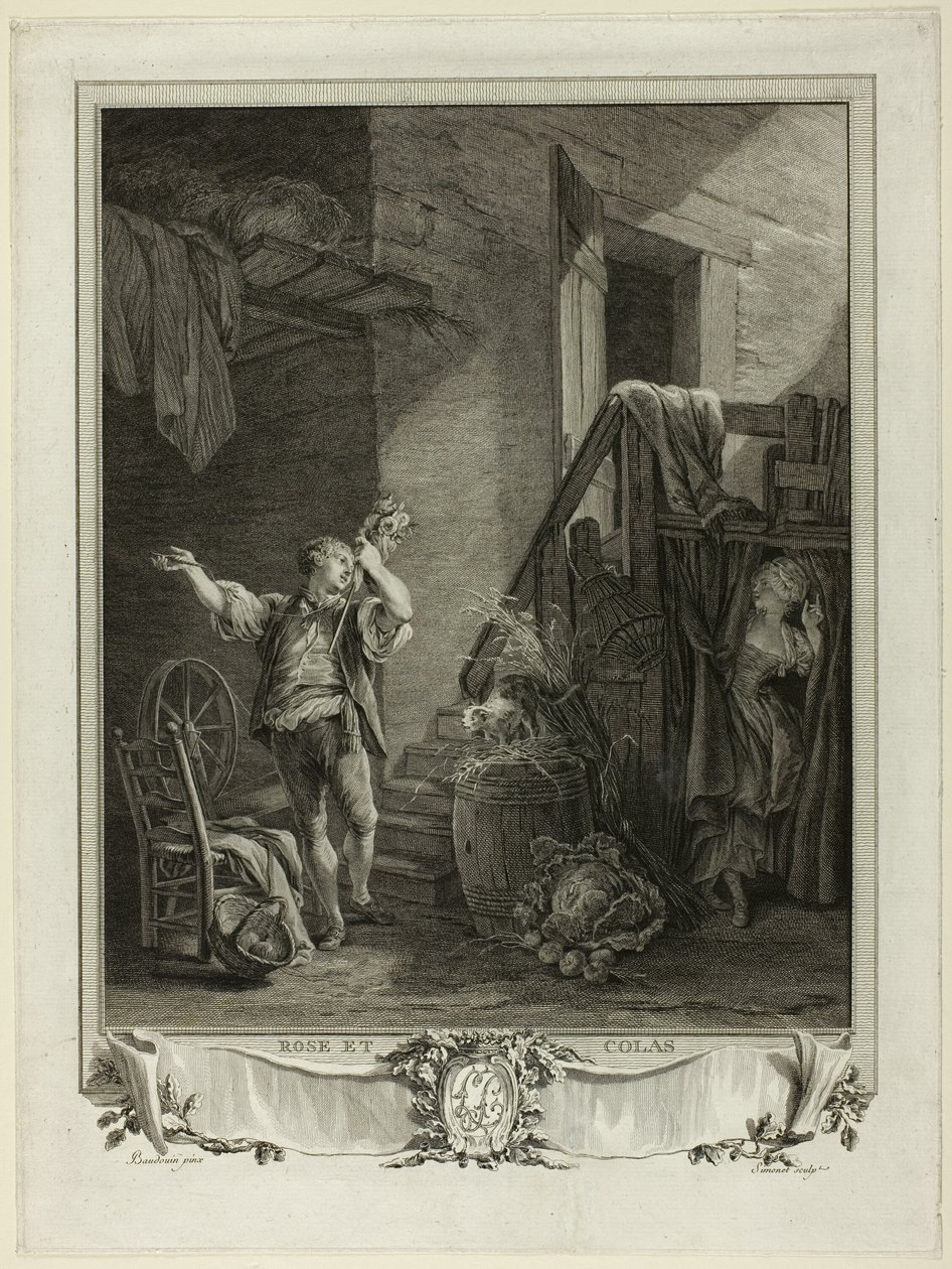 Rose und Colas von Jean Baptiste Blaise Simonet