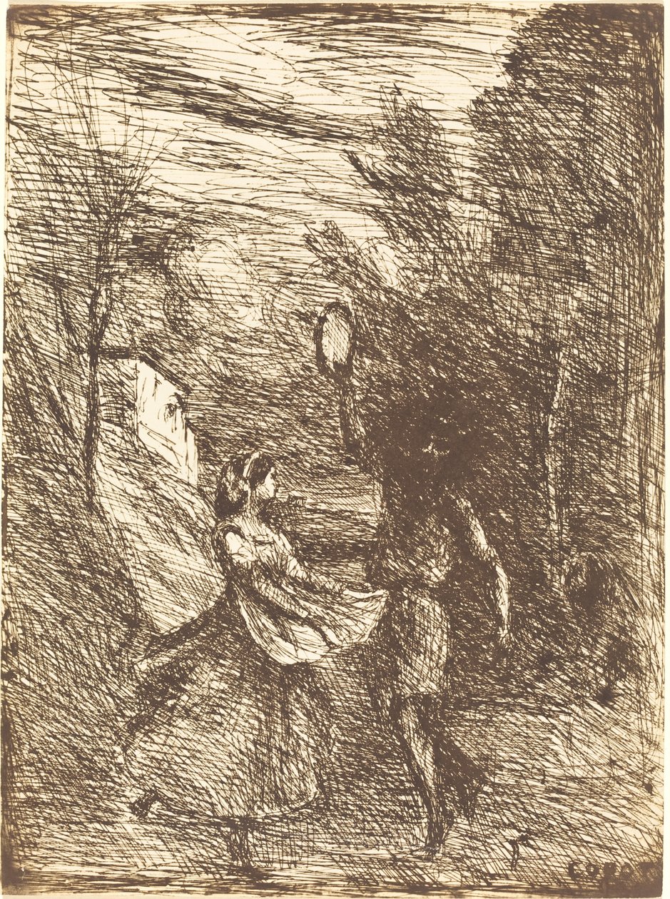 Saltarello von Jean Baptiste Camille Corot