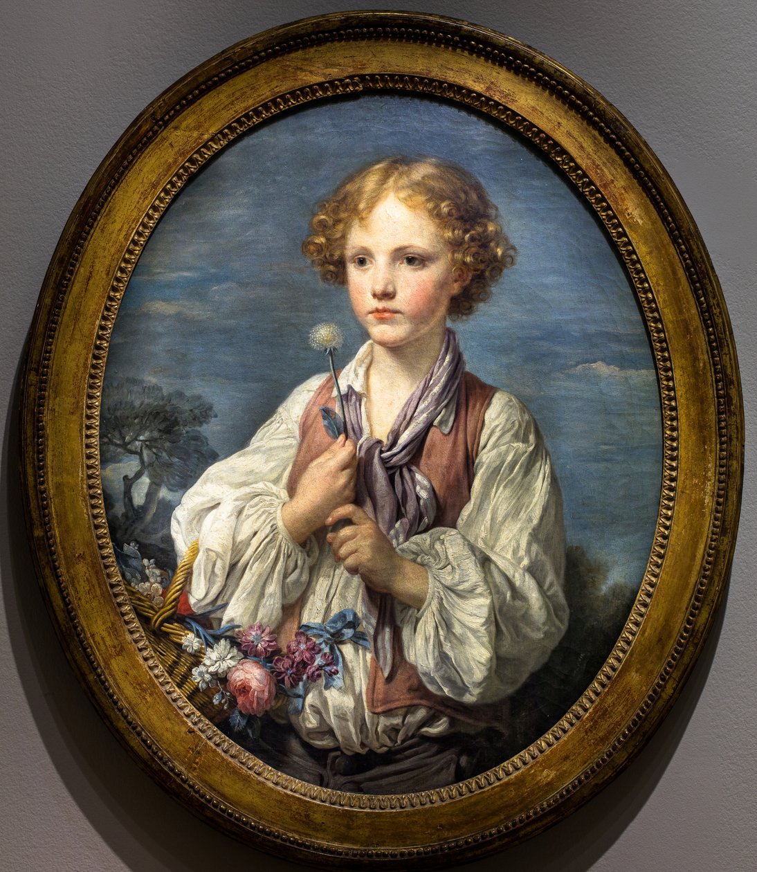Ein junger Schäfer von Jean Baptiste Greuze