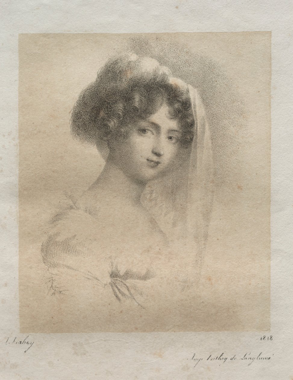 Mme. Horace Vernet, 1818 von Jean Baptiste Isabey