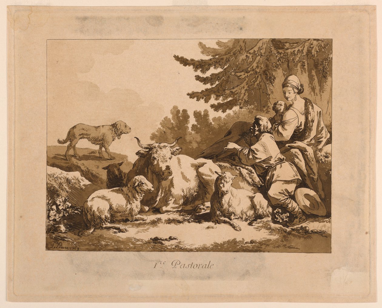 Erste Pastorale von Jean Baptiste Le Prince