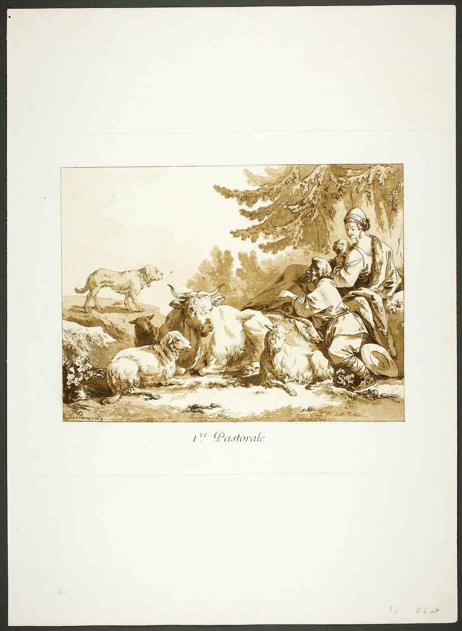 Erste Pastorale von Jean Baptiste Le Prince