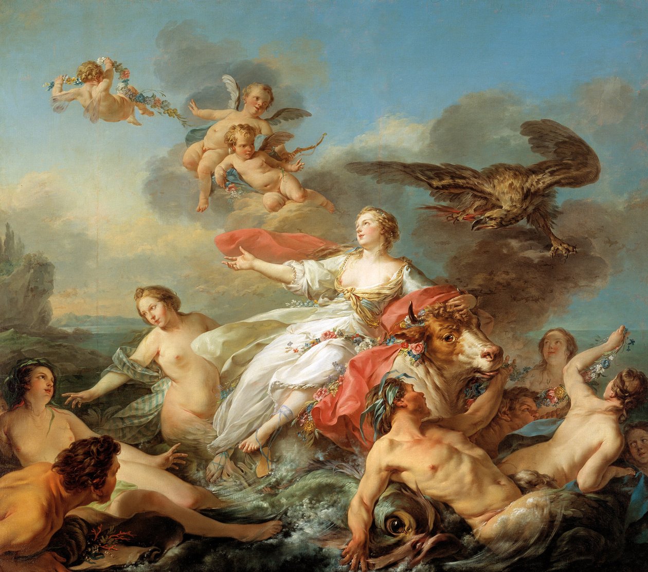 Die Entführung der Europa von Jean Baptiste Marie Pierre