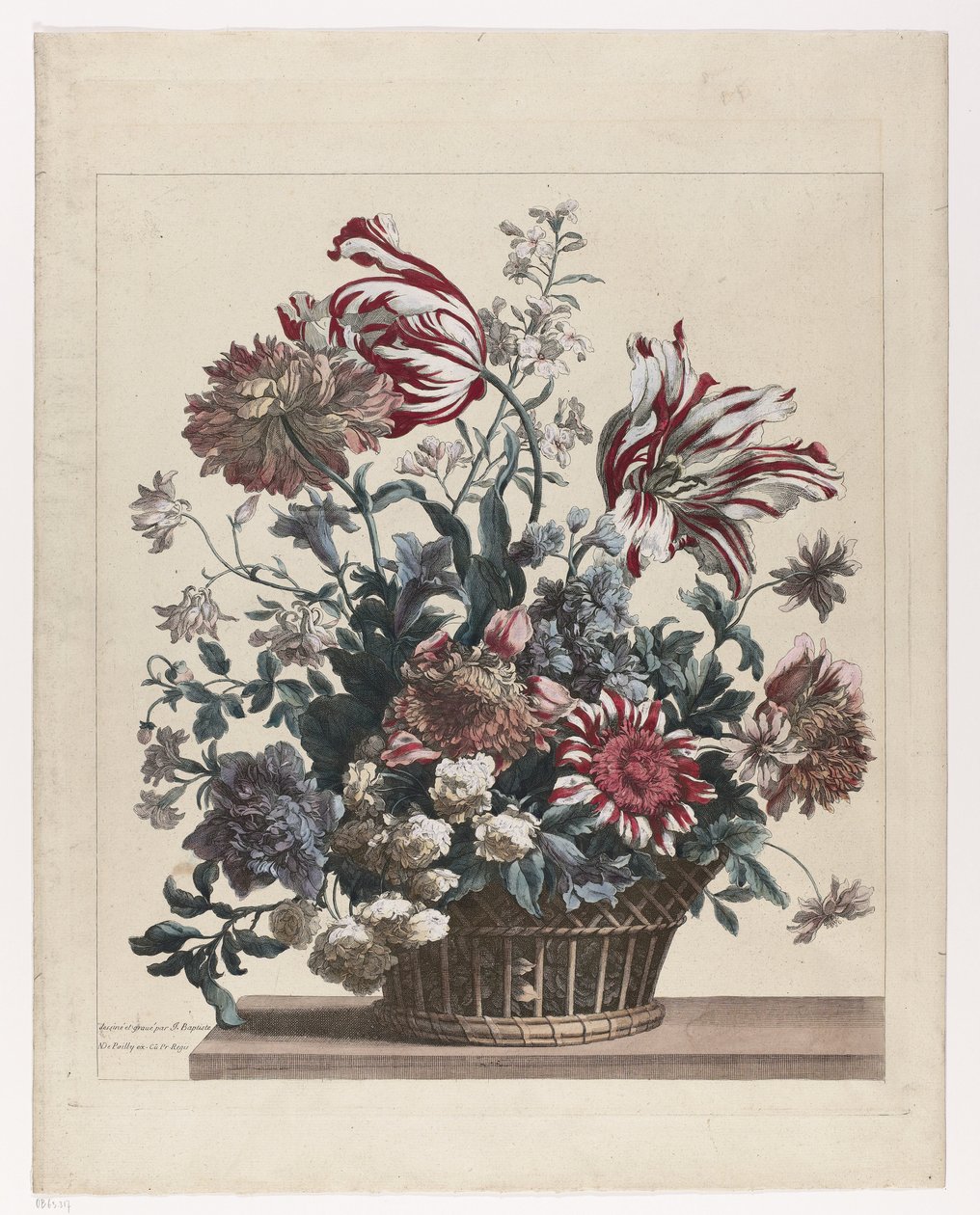 Blumenkorb von Jean Baptiste Monnoyer