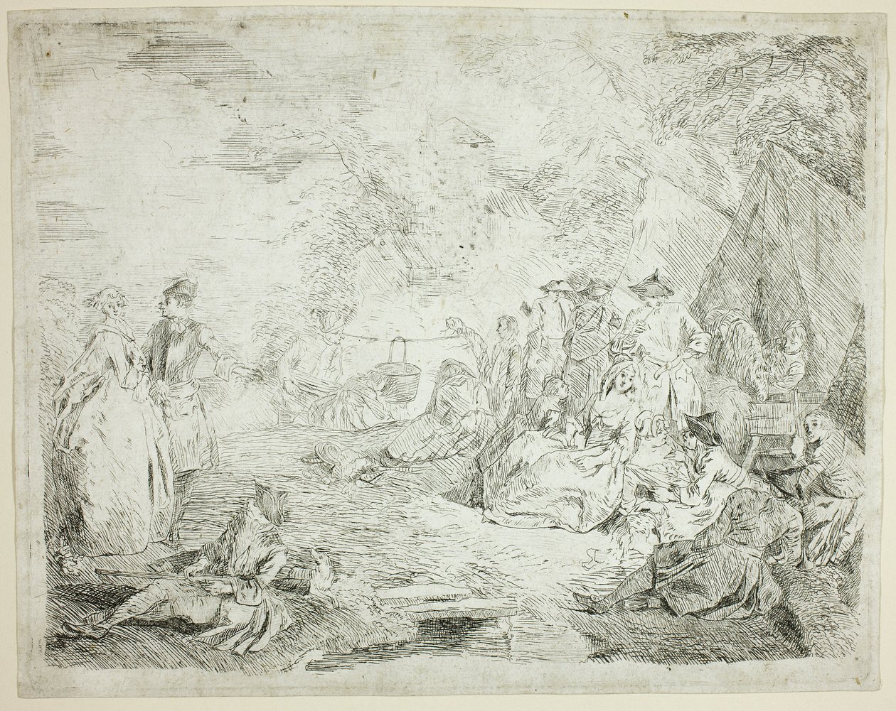 Ruhende Truppen von Jean Baptiste Pater