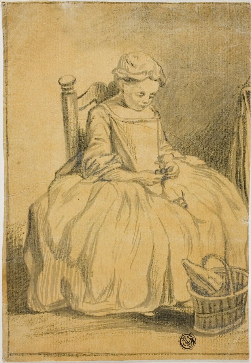 Mädchen, das Kirschen isst von Jean Baptiste Simeon Chardin