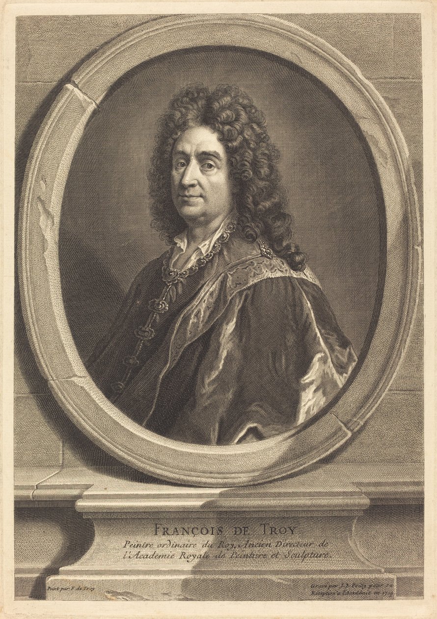 François de Troy von Jean Baptiste de Poilly after François