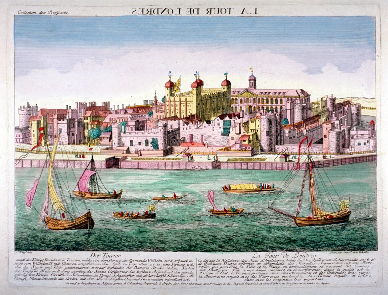 Tower of London, 1760 von Jean Benoit Winckler