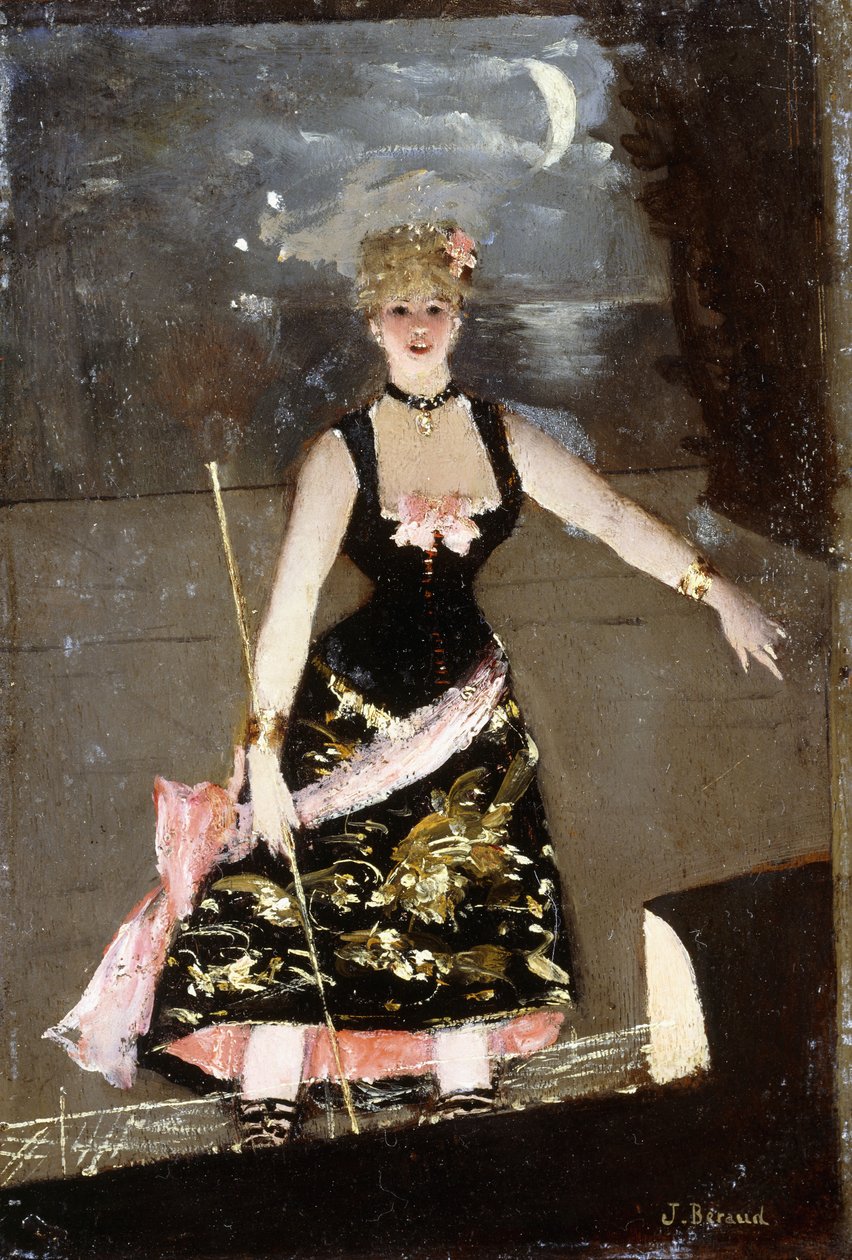 Die Sängerin im Musiksaal von Jean Beraud