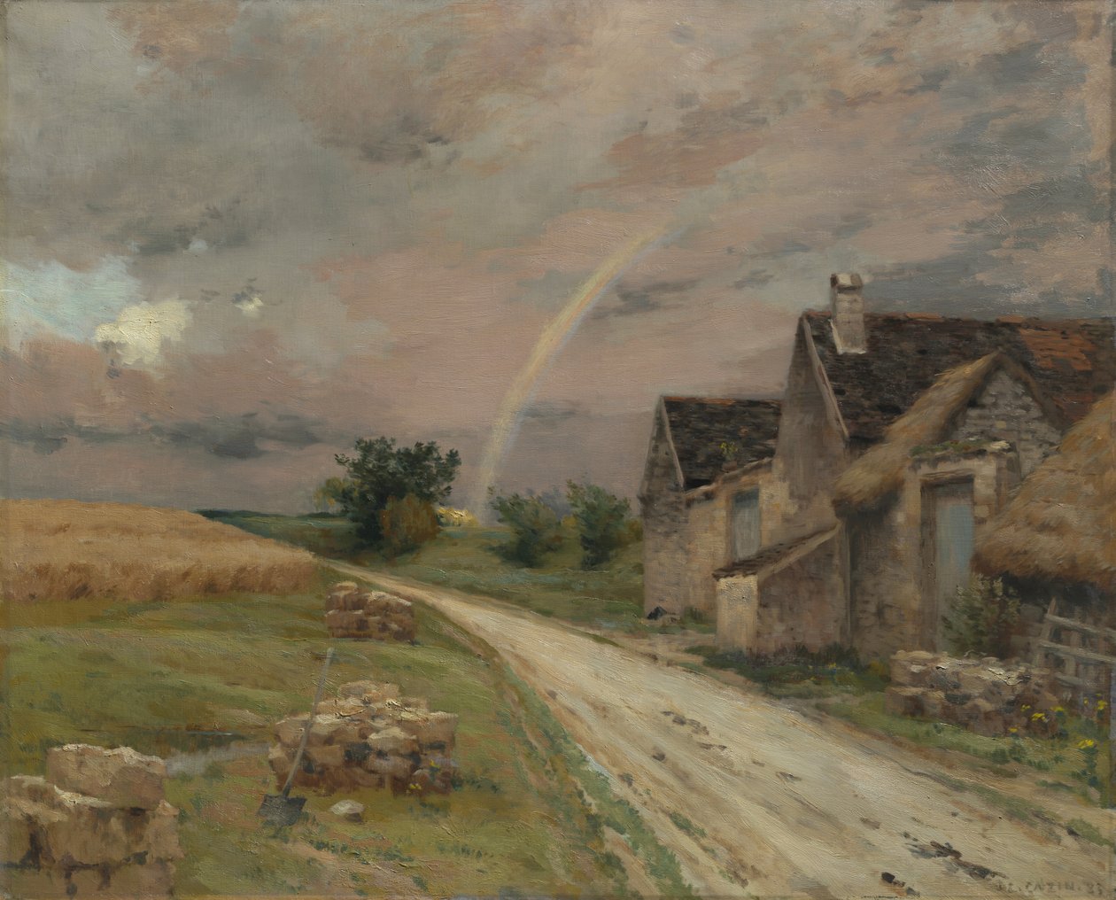Der Regenbogen, Achères la Forêt von Jean Charles Cazin