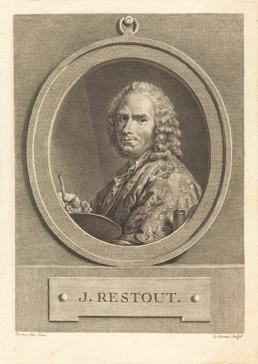 Jean Restout von Jean Charles Levasseur after Jean Bernard Restout