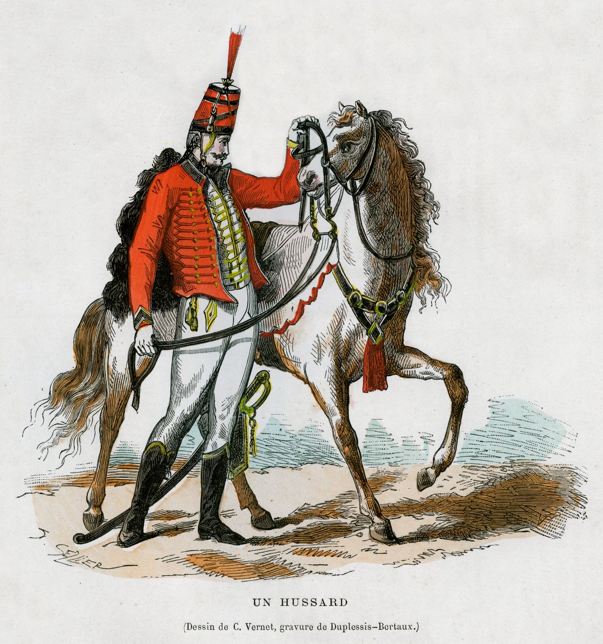 Ein Husar, frühes 19. Jahrhundert 1882-1884 von Jean Duplessis Bertaux