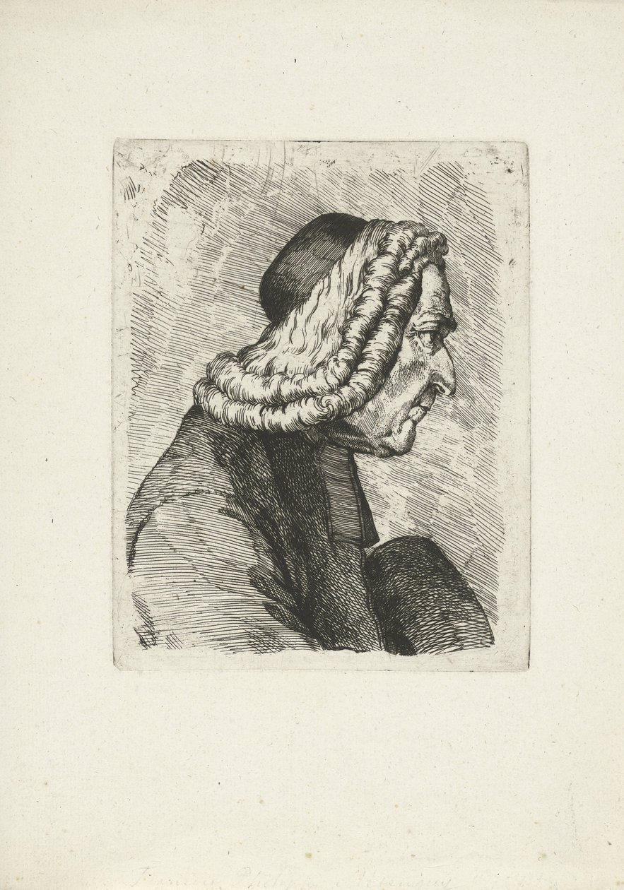 Porträt von Francois-Philippe Mesenguy von Jean Duvivier (attributed to)