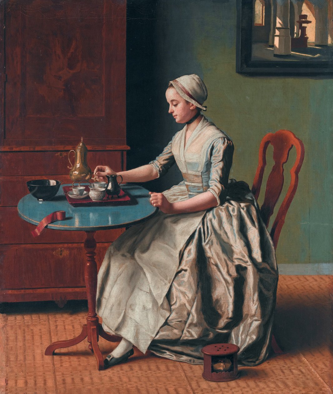Ein niederländisches Mädchen beim Frühstück von Jean Étienne Liotard