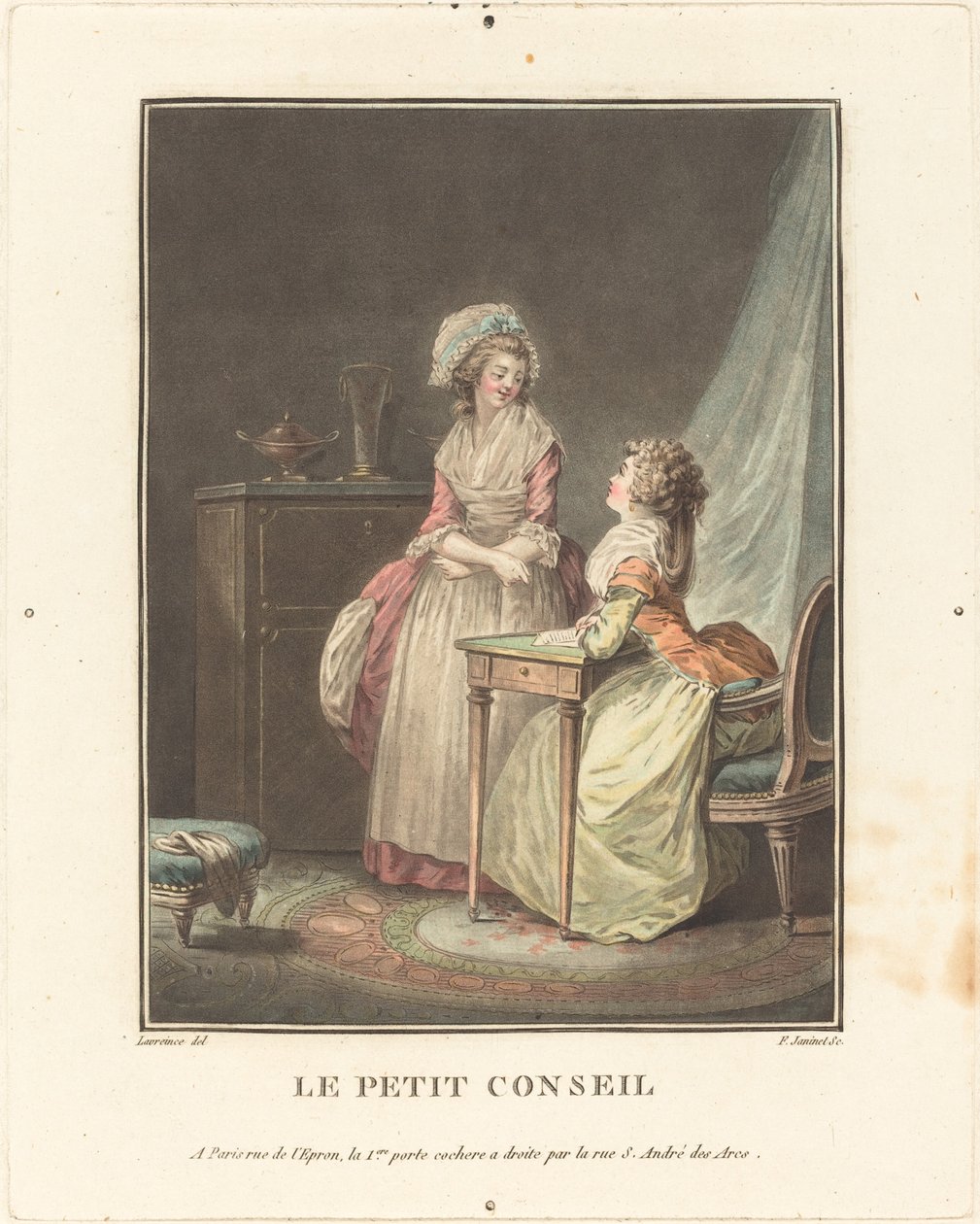 Le petit conseil von Jean Francois Janinet