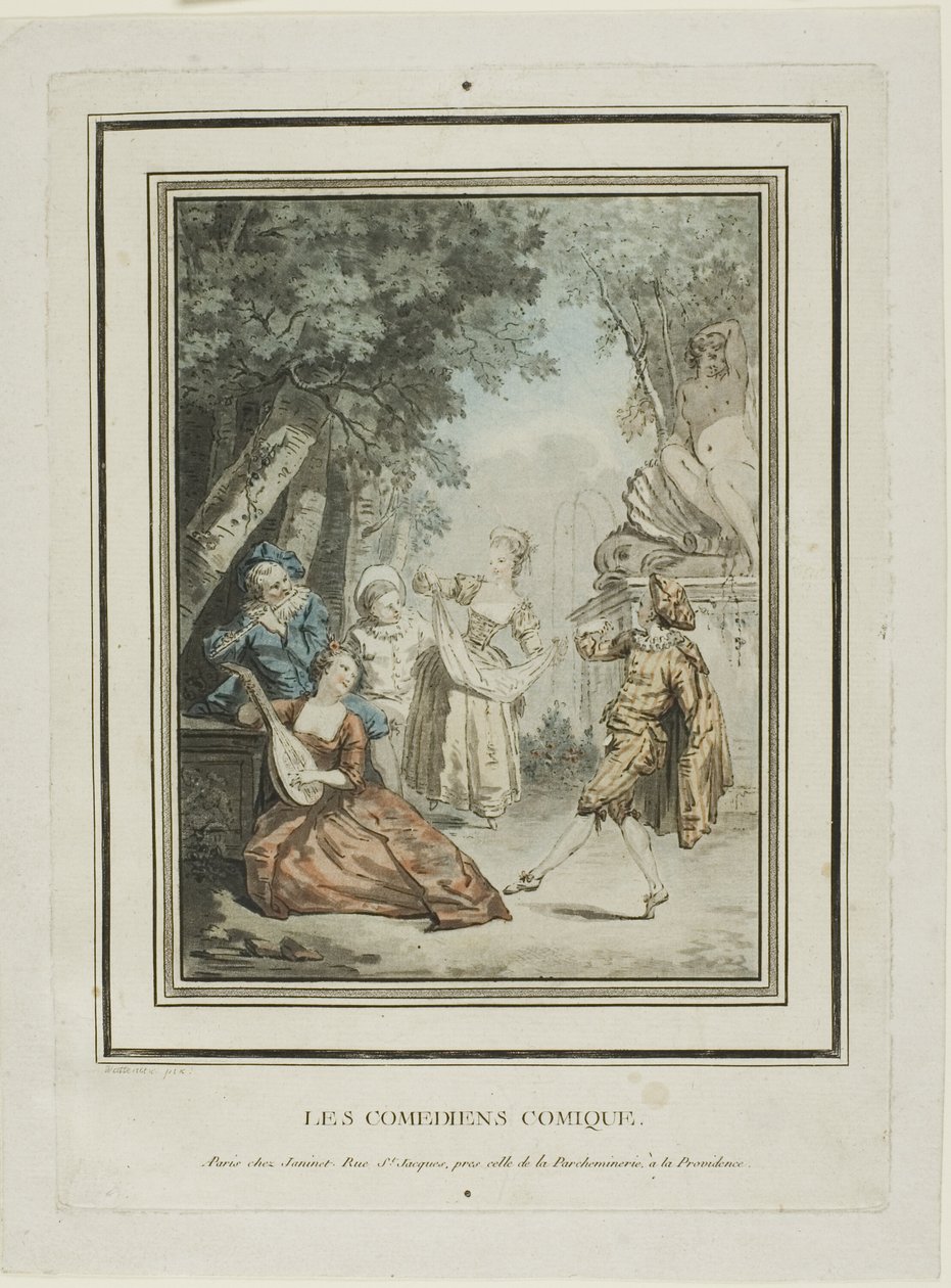 Die Komödianten von Jean Francois Janinet