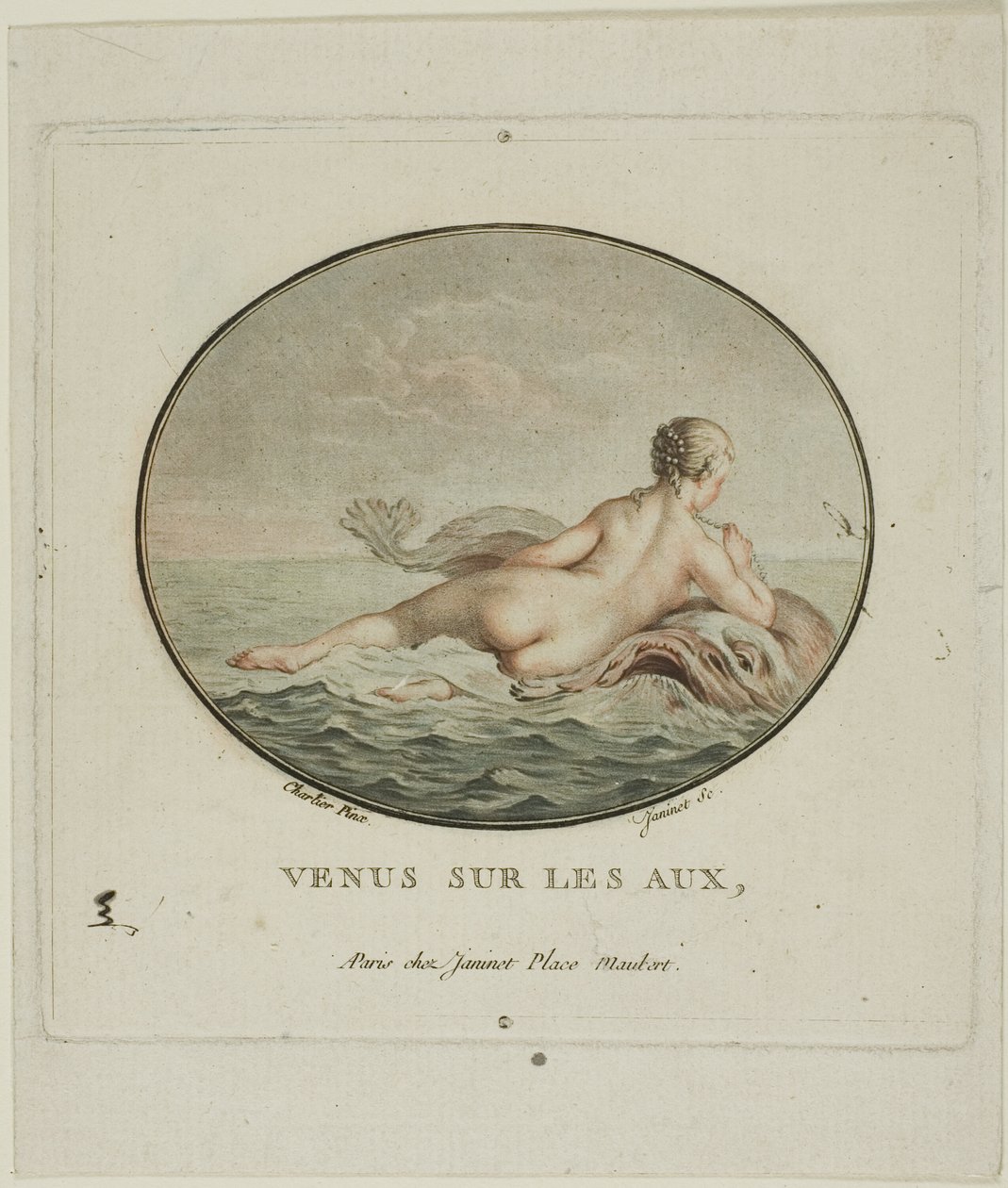 Venus auf den Wassern von Jean Francois Janinet