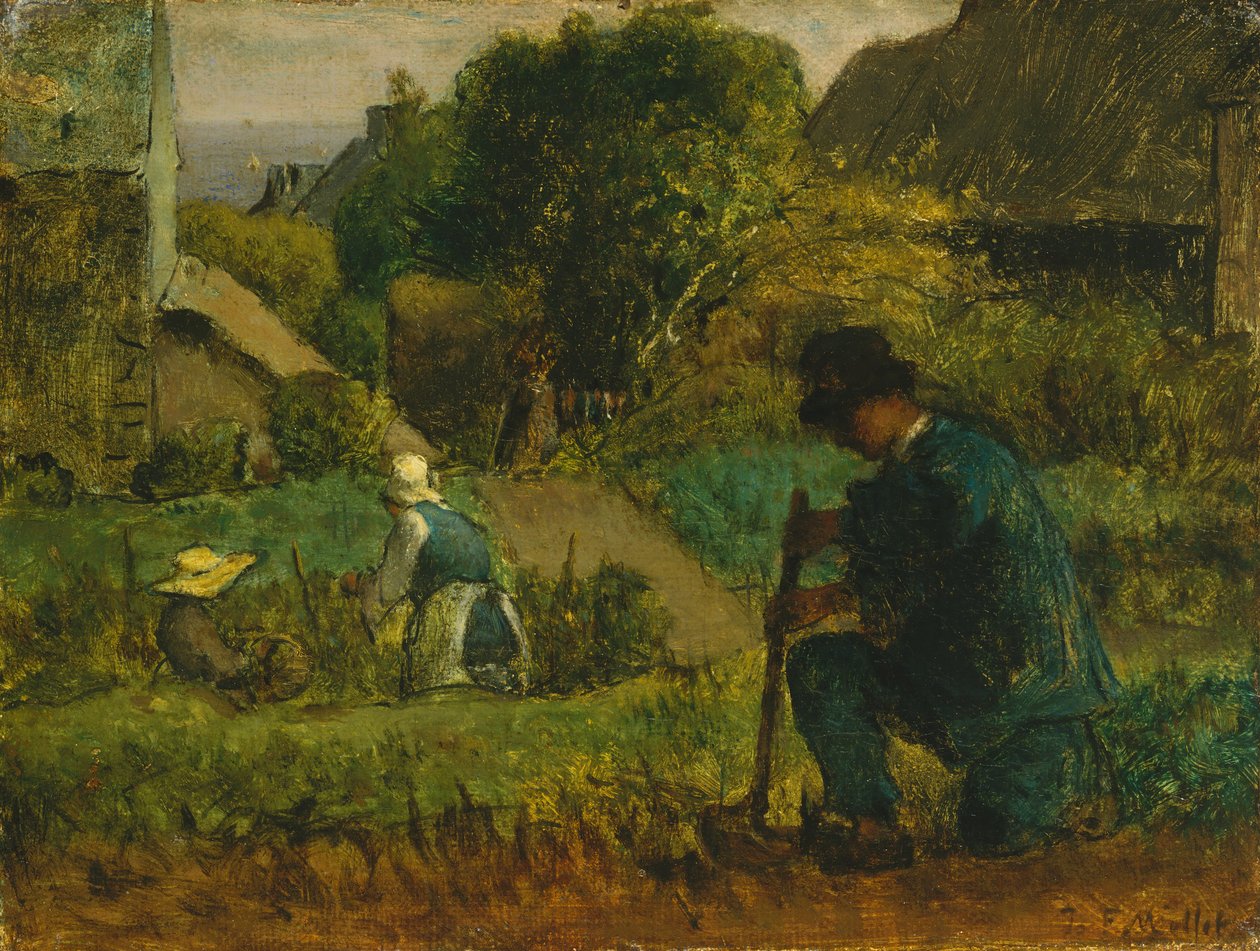 Gartenszene, 1854 von Jean Francois Millet