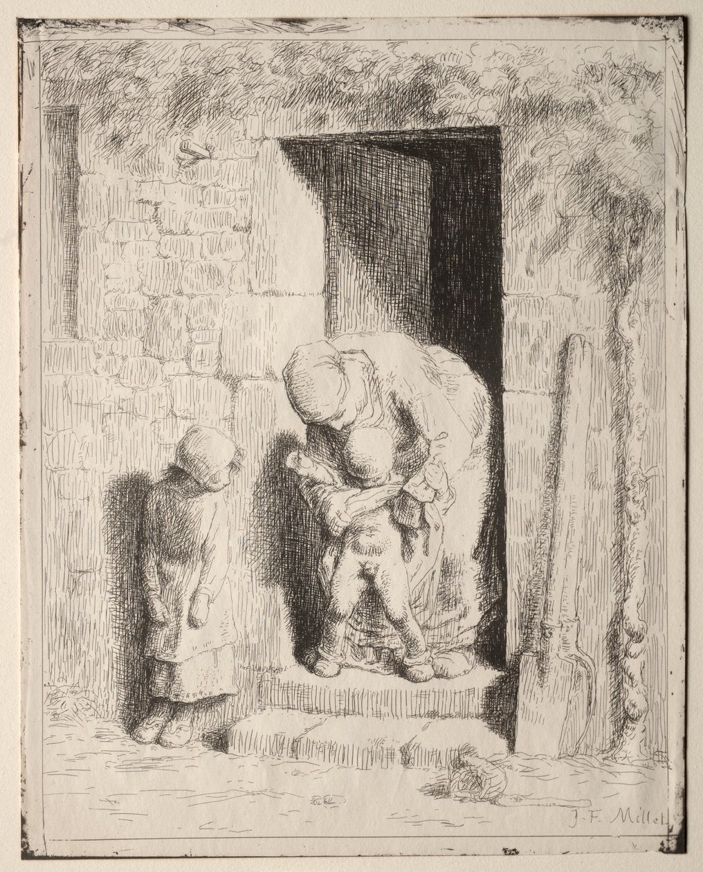 Mütterliche Vorsicht von Jean Francois Millet