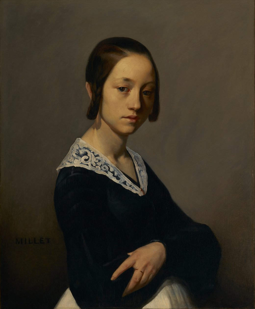 Porträt von Louise-Antoinette Feuardent, 1841 von Jean Francois Millet