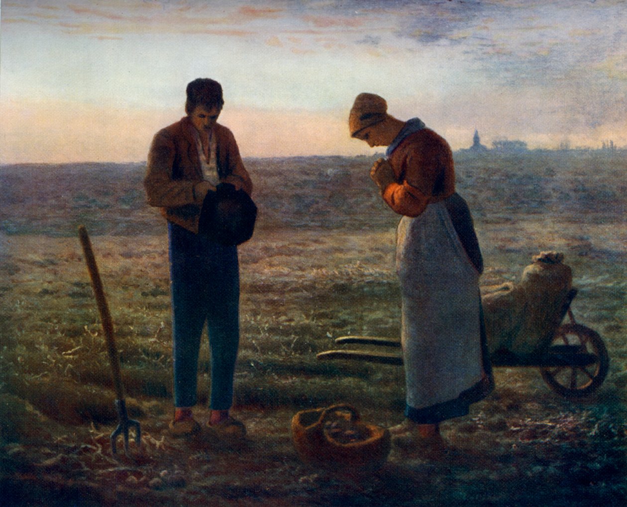 Der Angelus, 1857-1859, 1912 von Jean Francois Millet