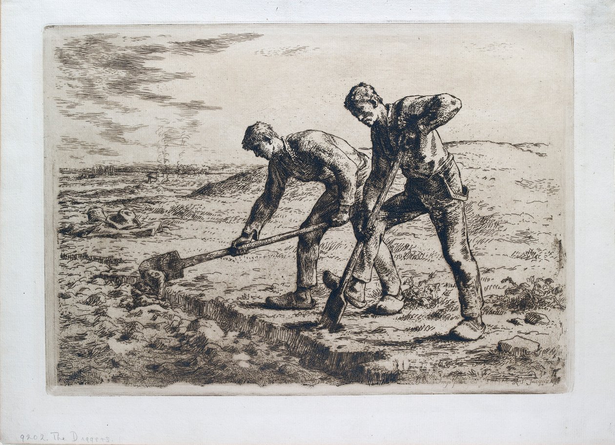 Die Gräber, 1855-1856 von Jean Francois Millet