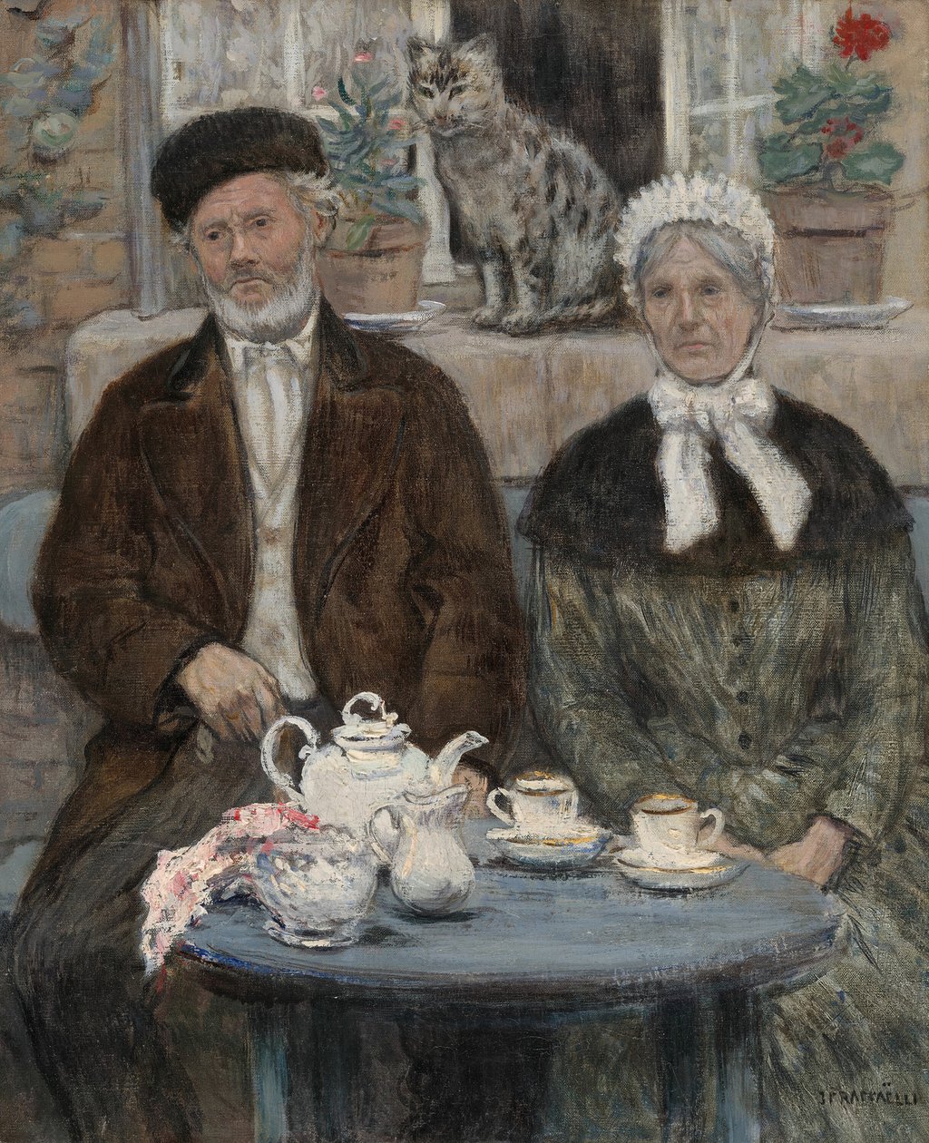 Nachmittagstee, ca. 1880 von Jean Francois Raffaelli