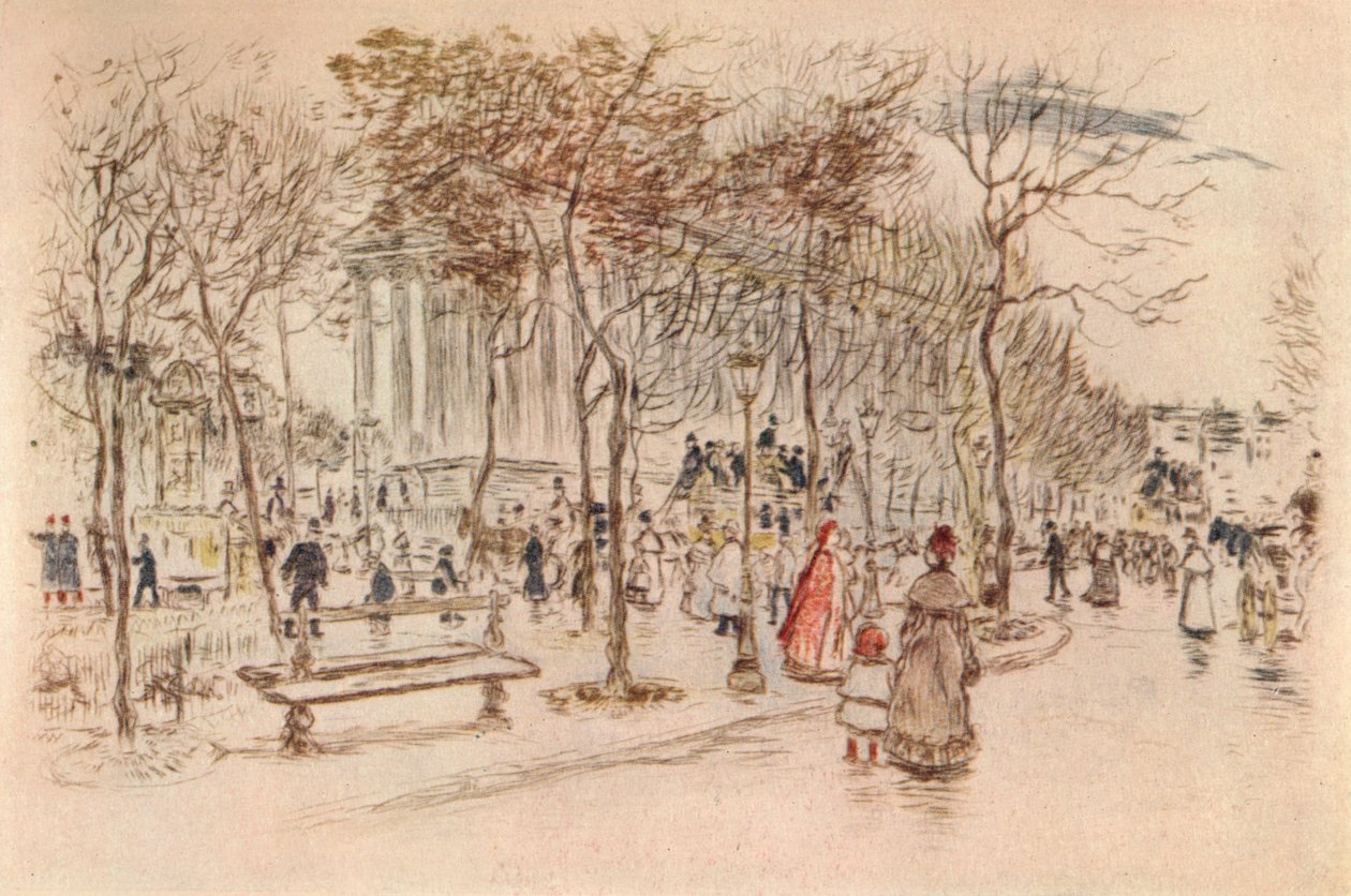 Place de la Madeleine, 1915 von Jean Francois Raffaelli