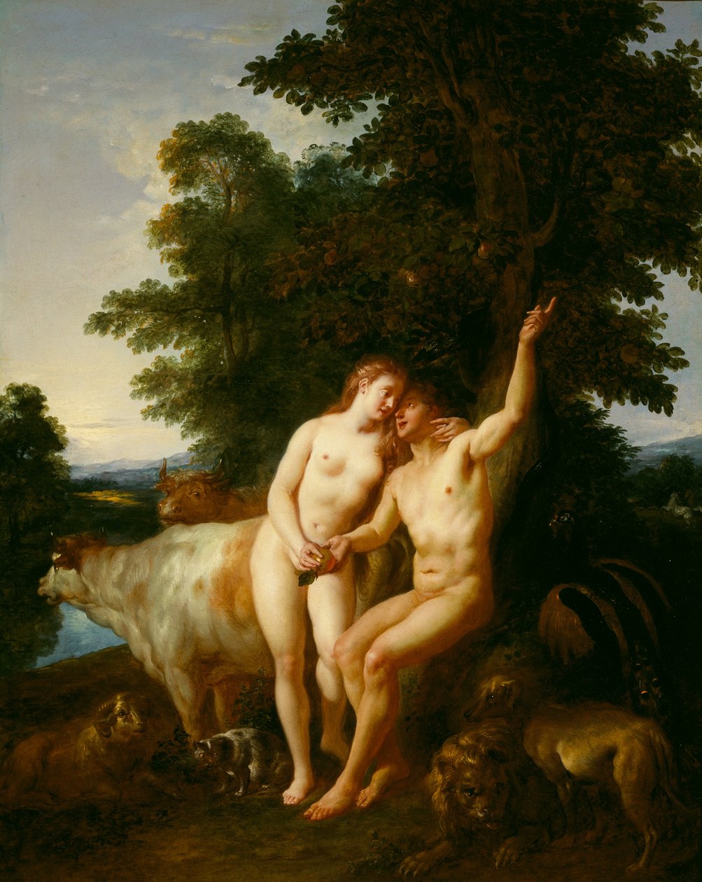 Adam und Eva von Jean François de Troy