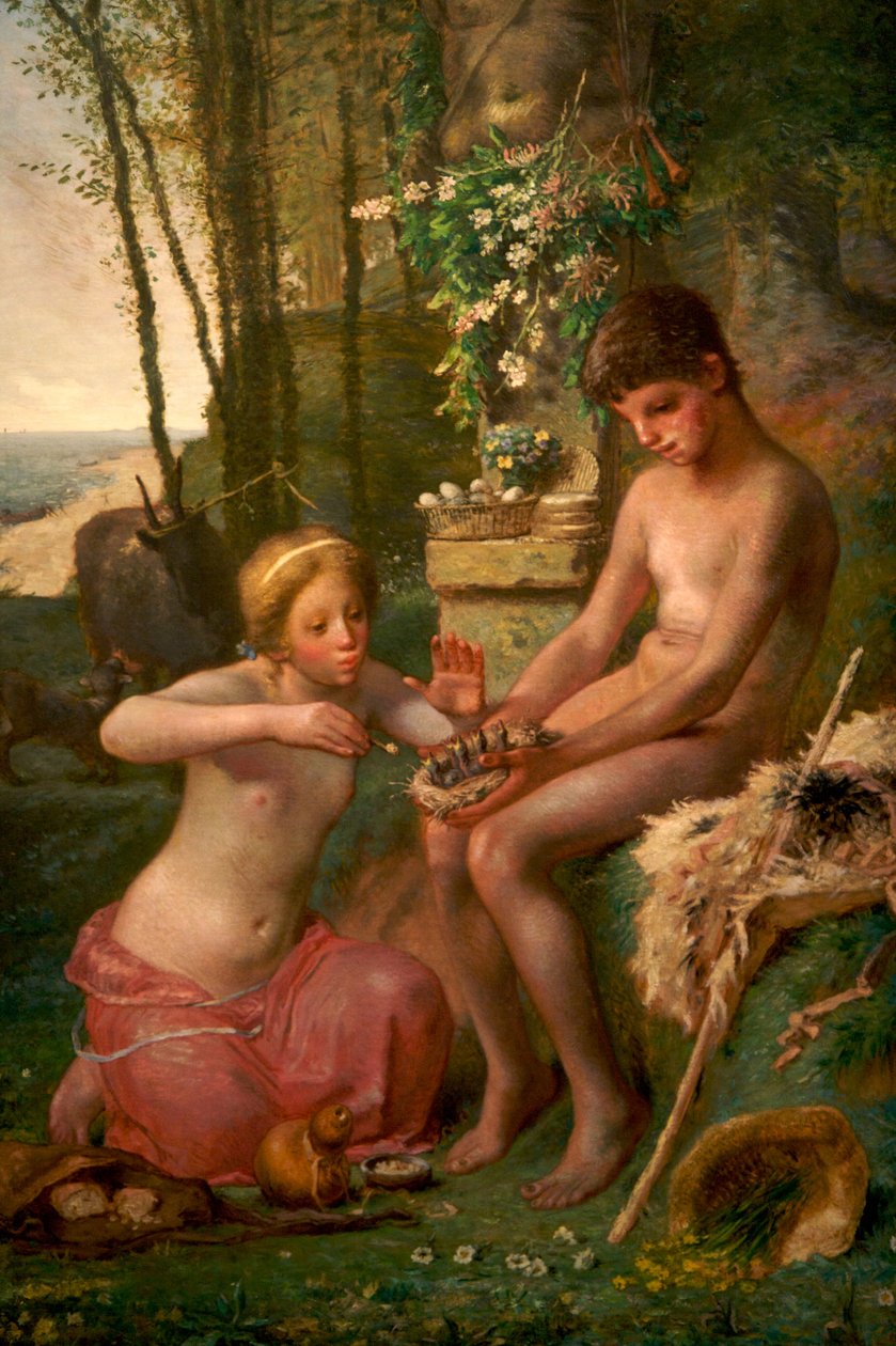 Frühling (Daphnis und Chloë) von Jean Francois Millet