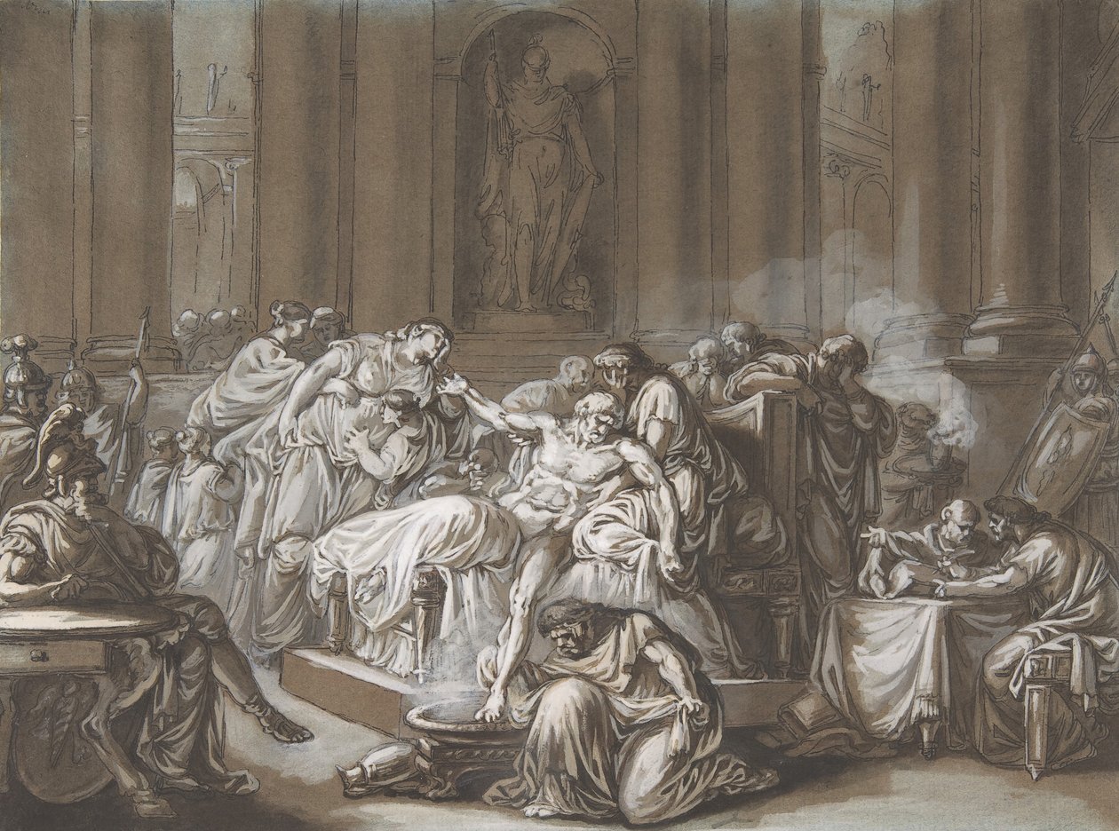 Der Tod des Seneca von Jean Guillaume Moitte