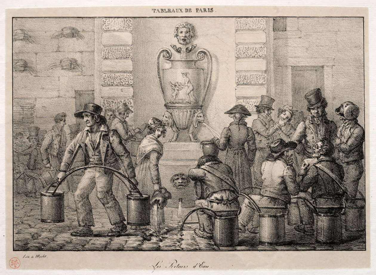Szenen aus Paris: Die Wasserträger von Jean Henri Marlet