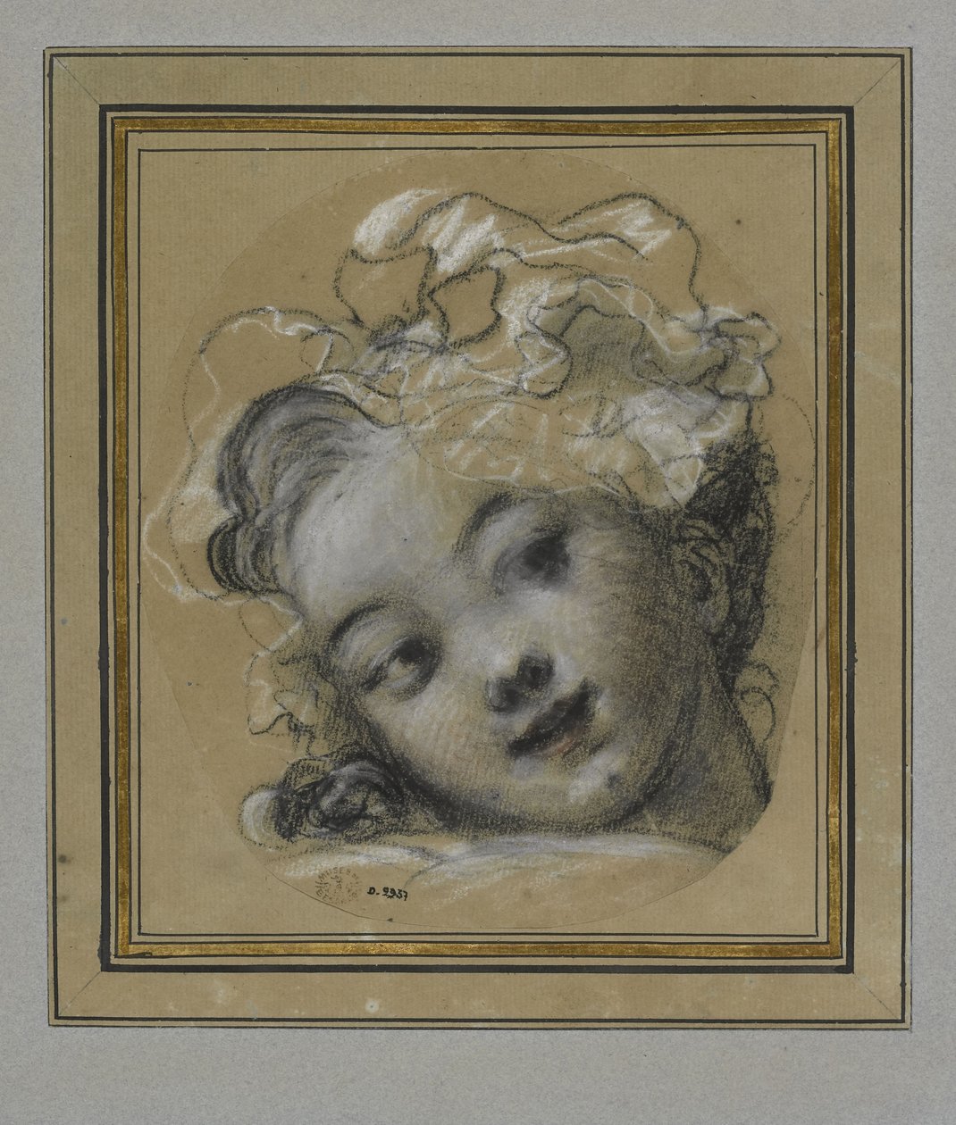 Mädchen mit Haube von Jean Honore Fragonard