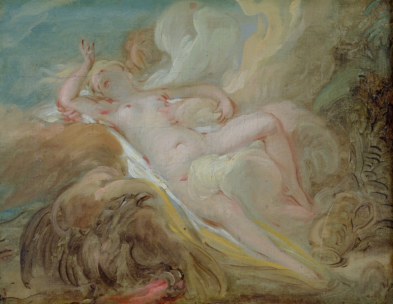 Jupiter und Io von Jean Honore Fragonard