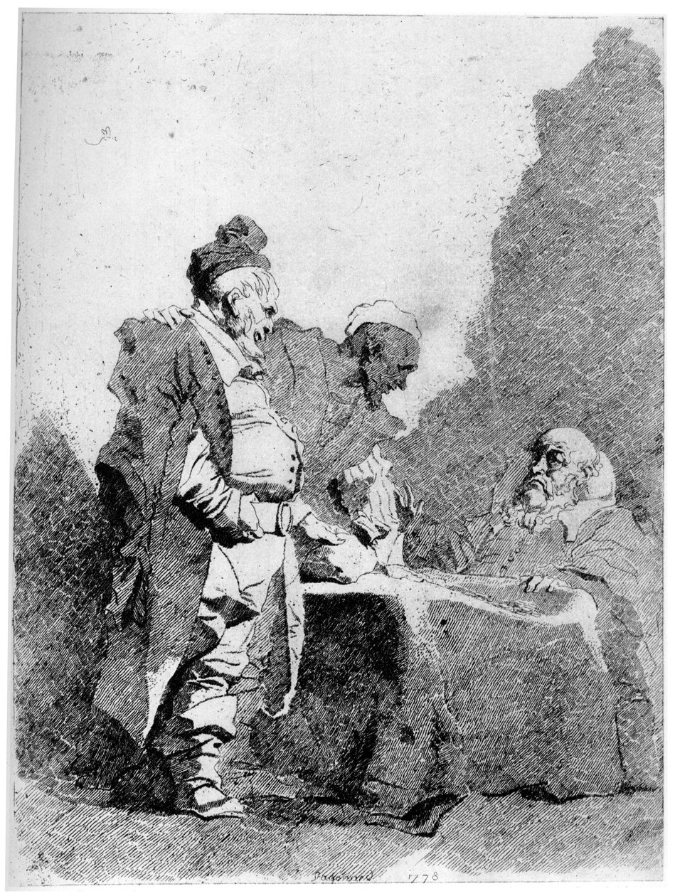 Les Traitants, um 1750-1800, 1924 von Jean Honore Fragonard
