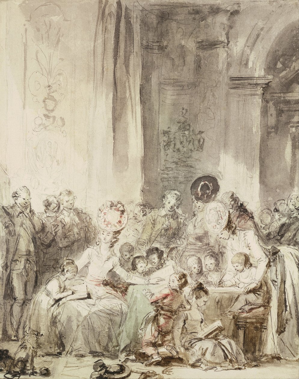 Der Wettbewerb Le concours von Jean Honore Fragonard