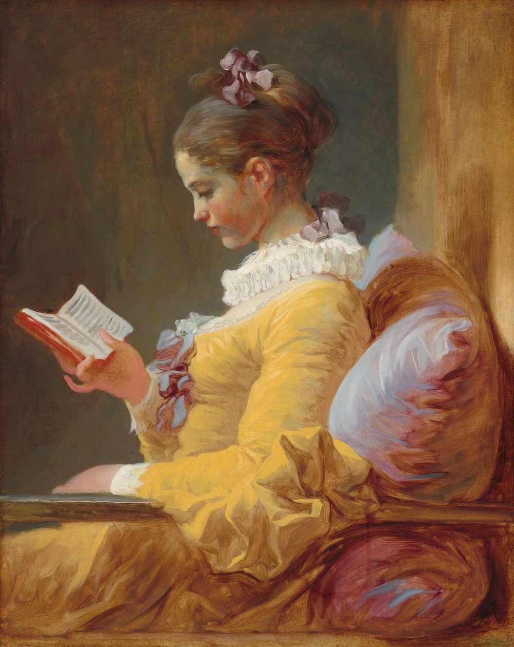 Junges Mädchen beim Lesen, ca. 1769 von Jean Honore Fragonard