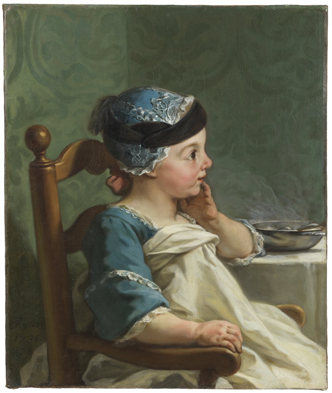 Junge in einem Kinderstuhl, 1736 von Jean II Restout