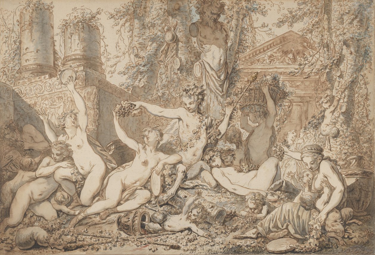 Bacchanal, ca. 1765-66 von Jean Jacques Francois Le Barbier