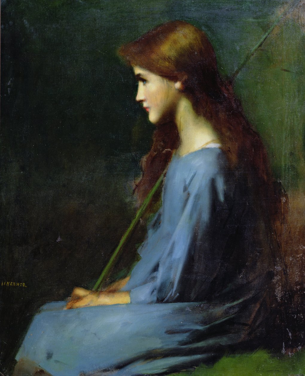 Kleine Schäferin, 19. Jahrhundert von Jean Jacques Henner