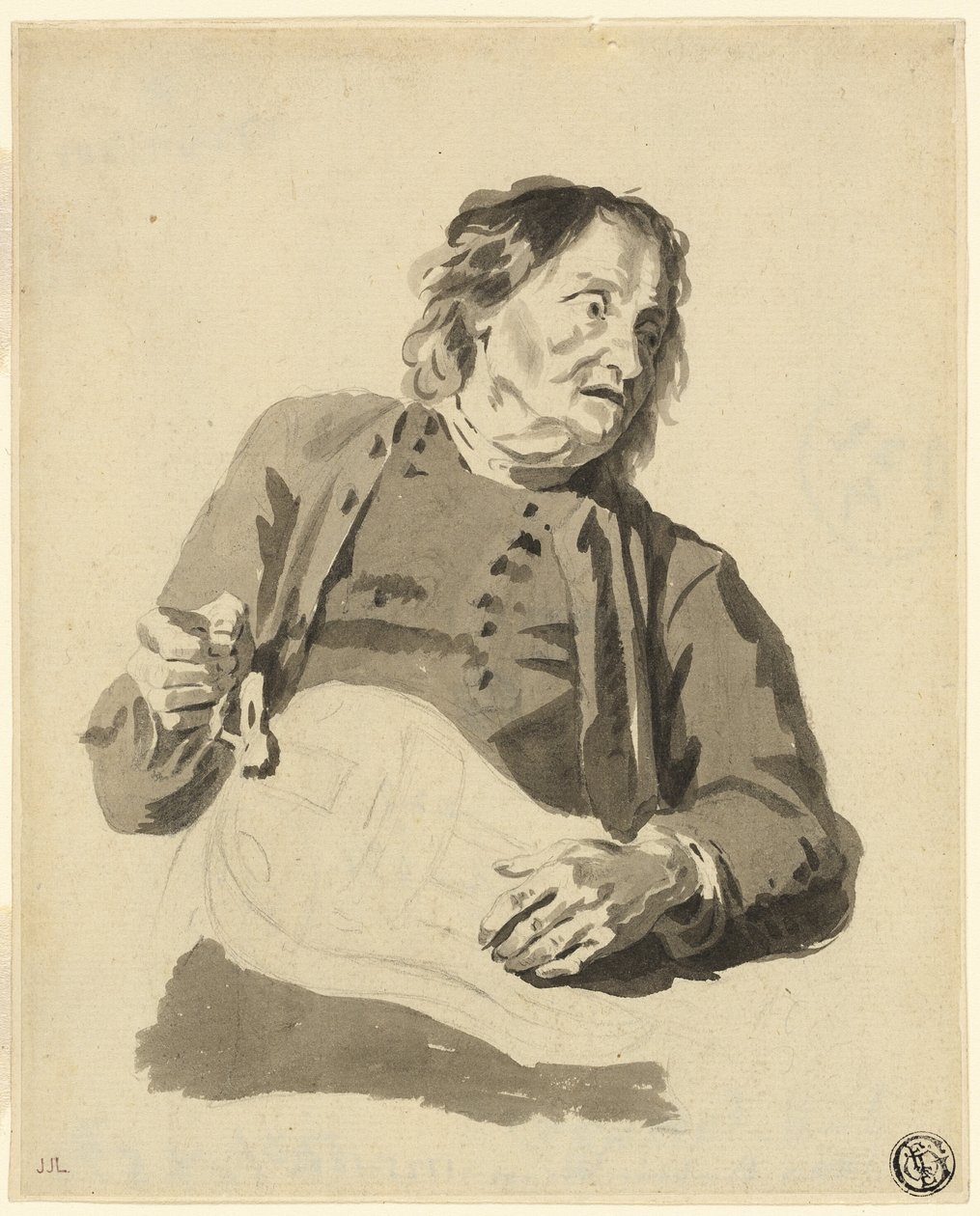 Leierkastenmann von Jean Jacques de Boissieu