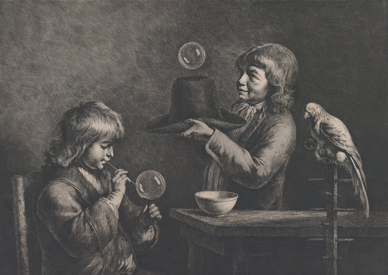 Seifenblasen, 1799 von Jean Jacques de Boissieu
