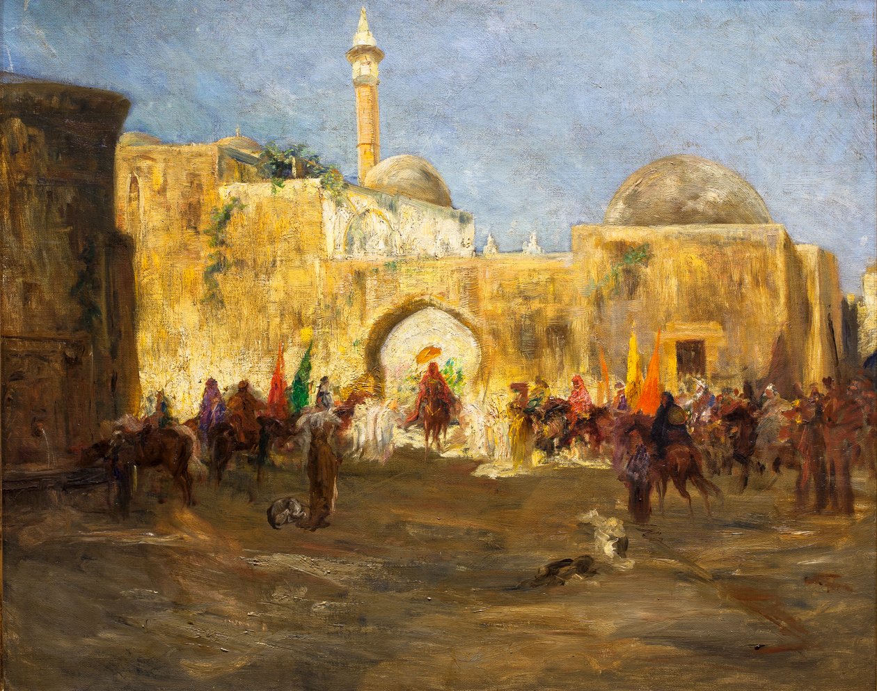 Verlassen der Moschee von Jean Joseph Benjamin Constant