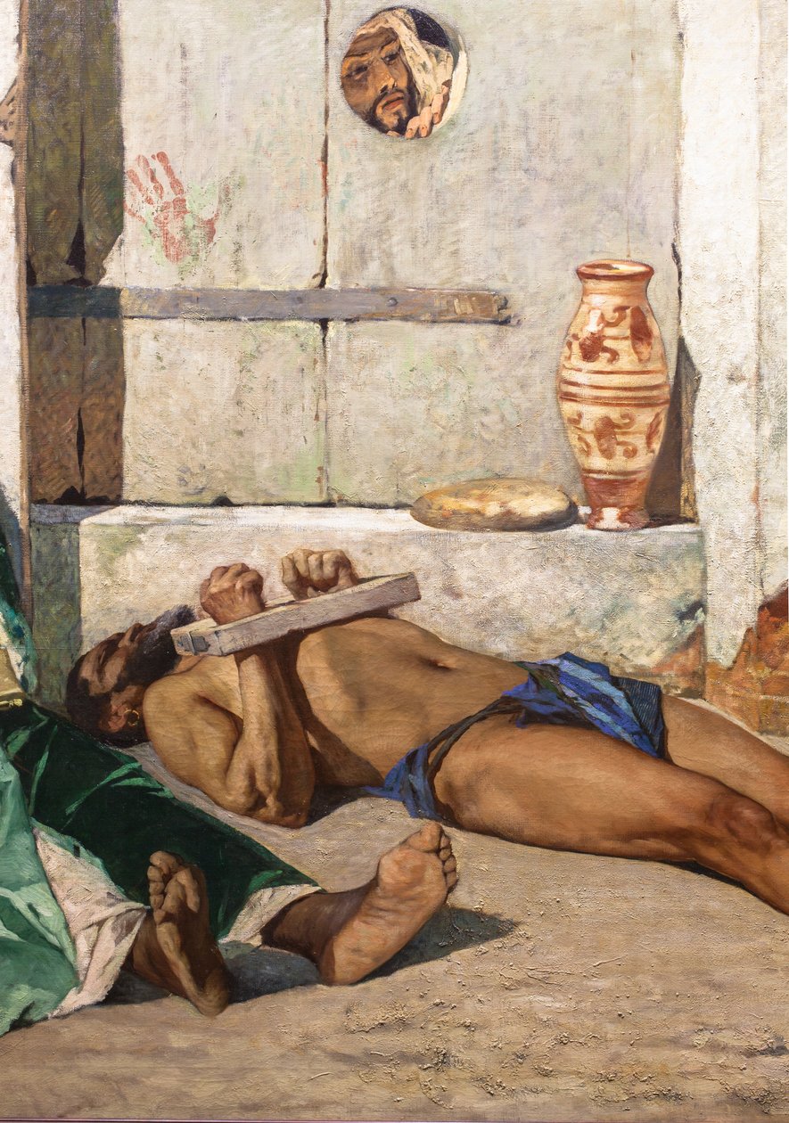 Marokkanische Gefangene (Detail) von Jean Joseph Benjamin Constant
