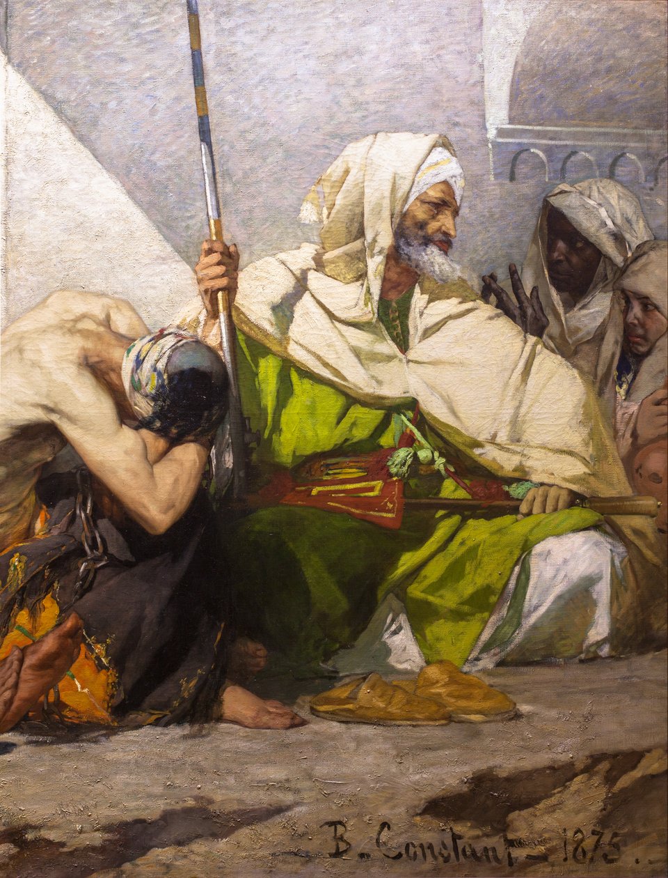 Marokkanische Gefangene (Detail) von Jean Joseph Benjamin Constant