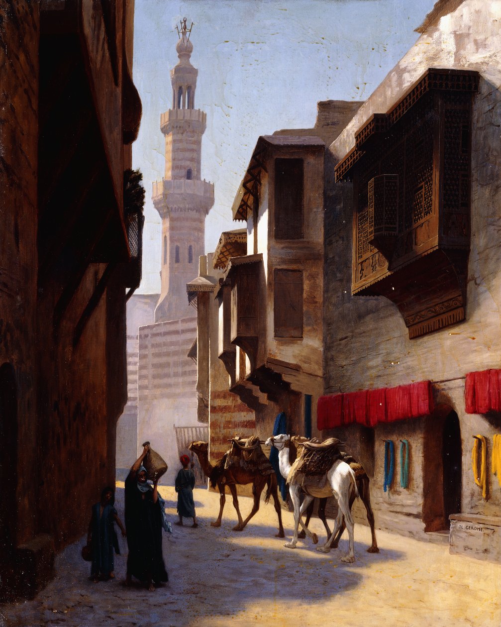 Eine Straße in Kairo von Jean Leon Gerome