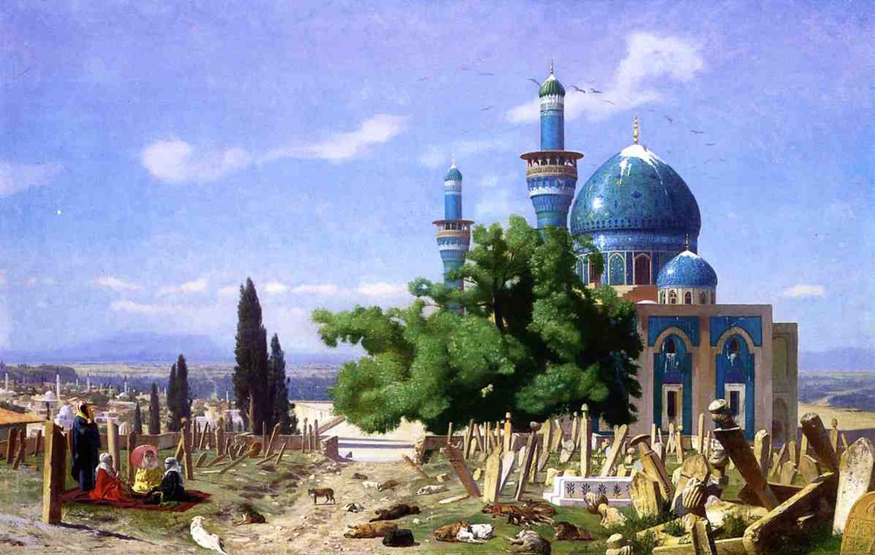 Ein verlassener Friedhof von Jean Leon Gerome