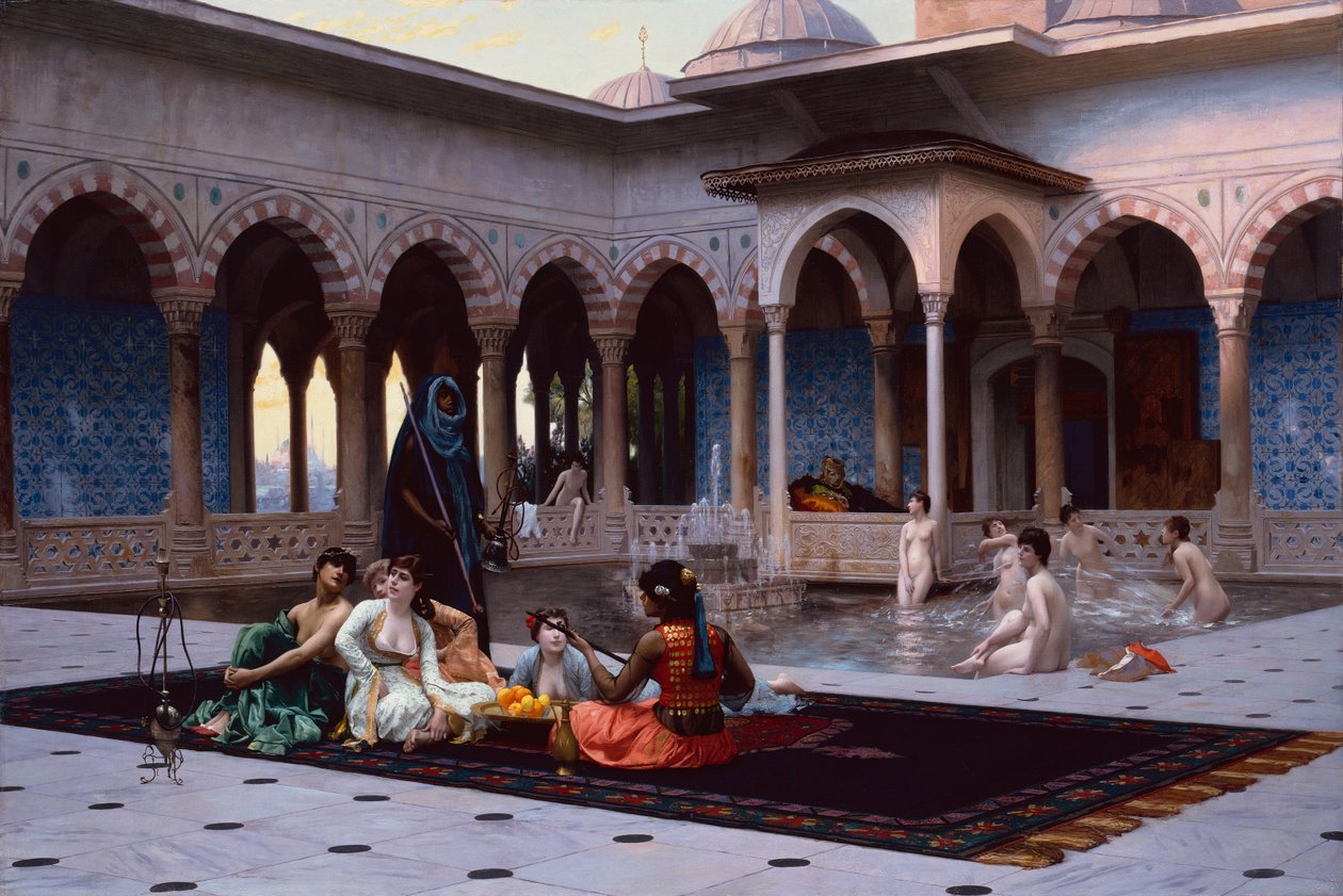 Die Terrasse des Serails von Jean Leon Gerome