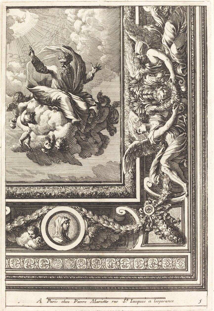 Deckenviertel von Jean Lepautre
